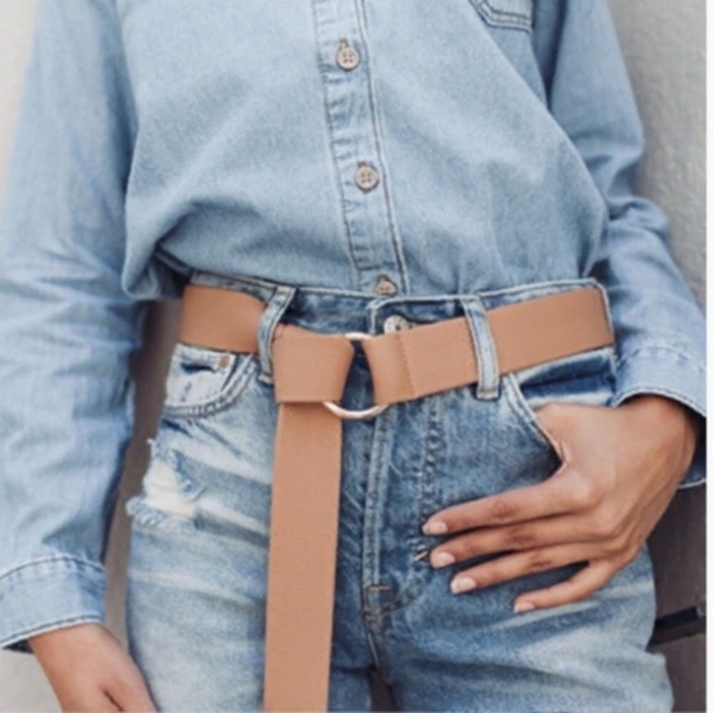 B-LOW THE BELT TAN MIA WRAP BELT